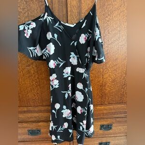 Lush Black Floral dress